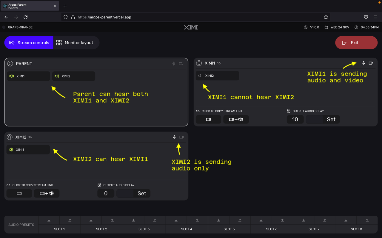 Stream Controls