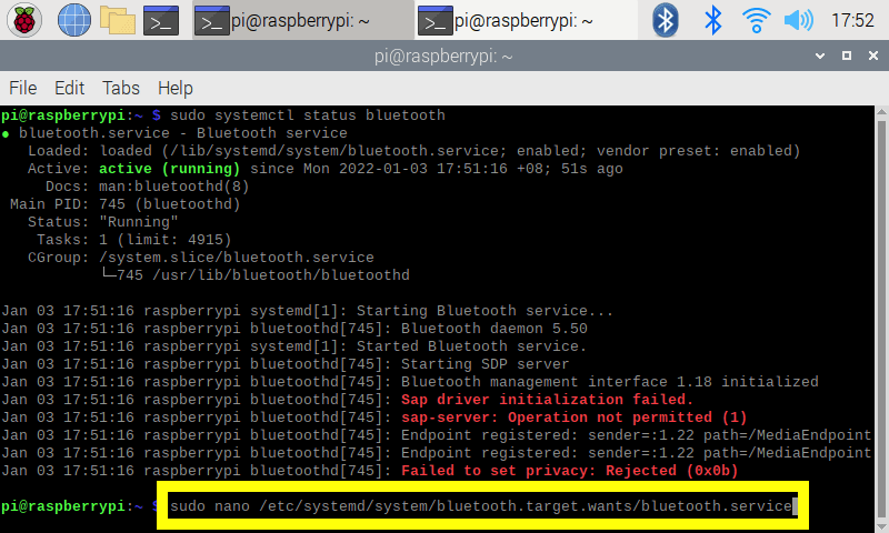 sap fix terminal command 2