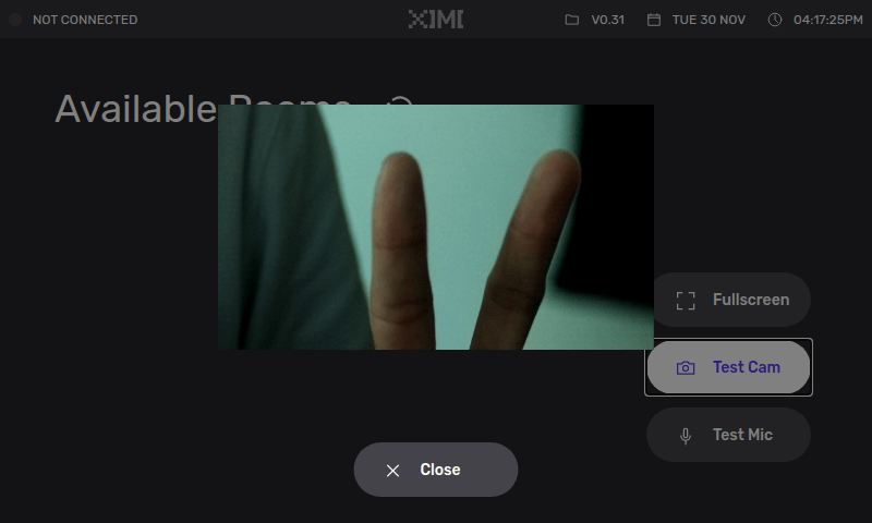 webcam not detecting